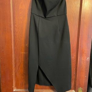 Black strapless dress; never worn.